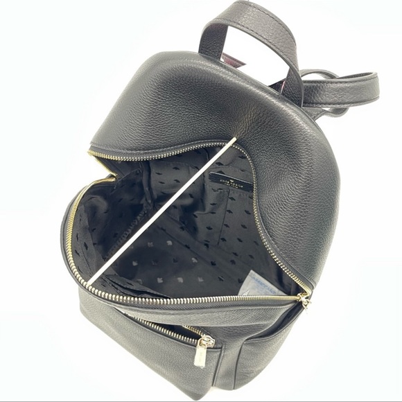 Kate Spade Leila Medium Dome Backpack Leather Black - Picture 9 of 12